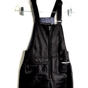 Arctix Black Overalls Snow Suit Youth Size M Insulated Warm Zip Up Adjustable